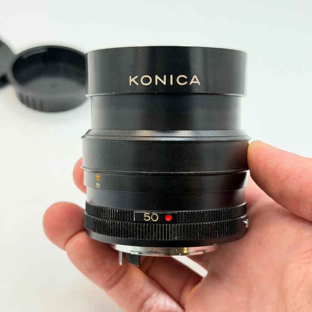 Konica Hexanon AR 50mm f1.7 Prime Lens Manual Focus Vintage Japan SLR Camera